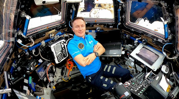 Matthias auf der ISS